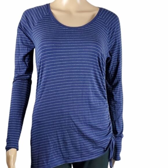 Calia Blue Striped Long Sleeve Shirt - Picture 2 of 5